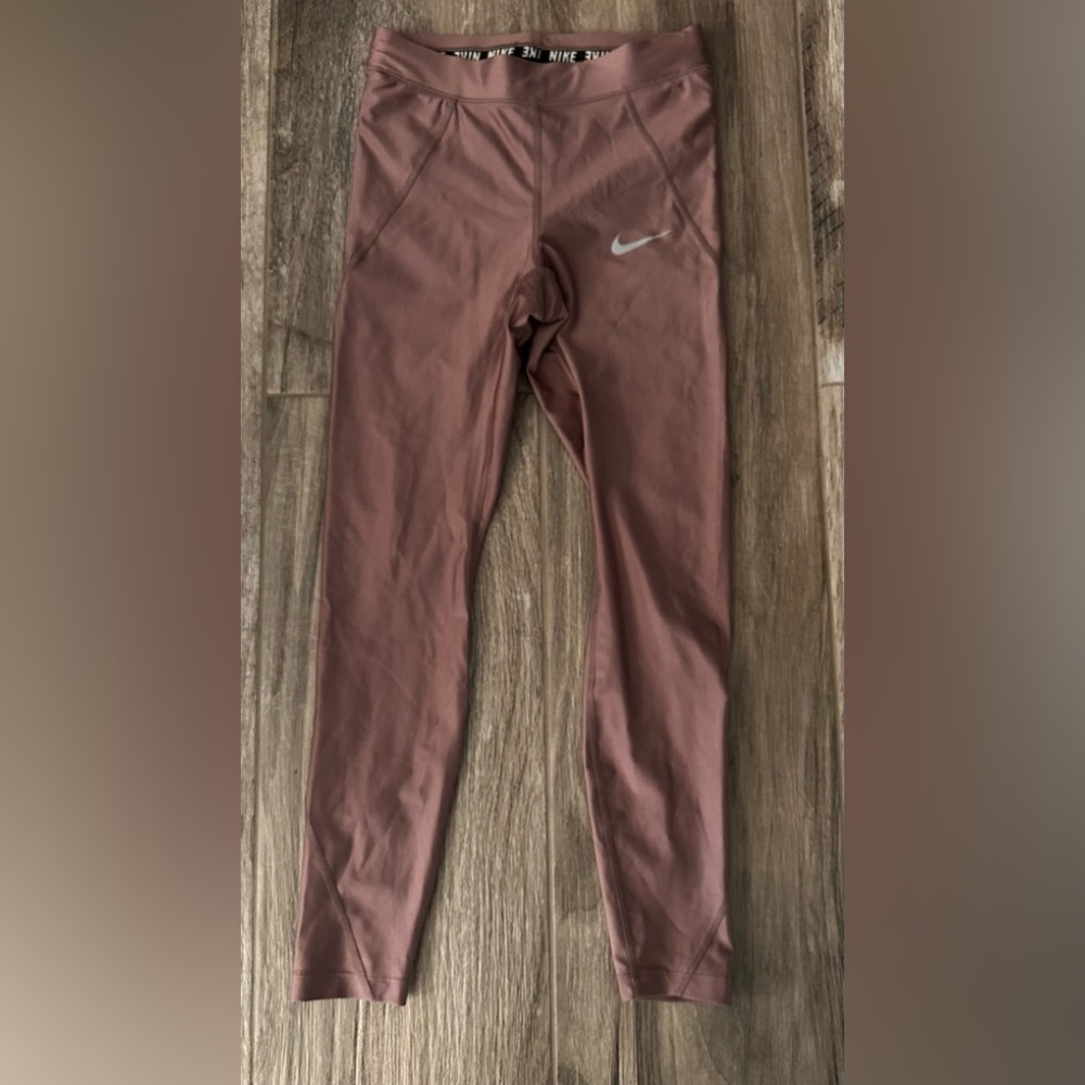 Nike Dusty Rose Dry Fit Running Leggings